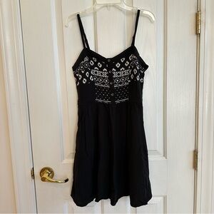 Casual Black Tank Dress with Pockets